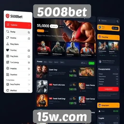 Interface do usuário do 5008bet é intuitiva